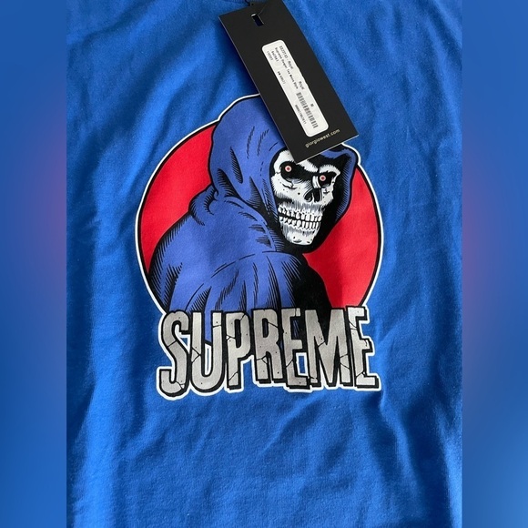 Supreme Reaper Tee in blue SS23 NWT - Picture 5 of 5